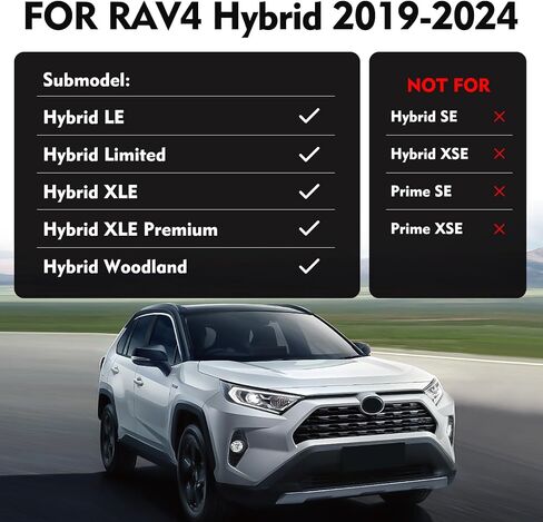 for Toyota RAV4 Seat Covers 2019 2020 2021 2022 2023 2024, Full Set Seat Covers for Rav4 2019-2024, Full Coverage, Durable Waterproof (19-24 Gas Model [NOT for Adventure/TRD-Off/Trail]) in Saudi Arabia