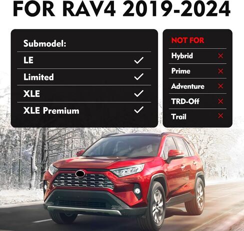 for Toyota RAV4 Seat Covers 2019 2020 2021 2022 2023 2024, Full Set Seat Covers for Rav4 2019-2024, Full Coverage, Durable Waterproof (19-24 Gas Model [NOT for Adventure/TRD-Off/Trail]) in Saudi Arabia