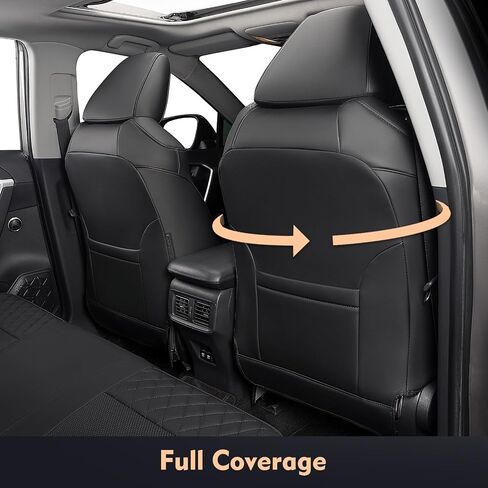 for Toyota RAV4 Seat Covers 2019 2020 2021 2022 2023 2024, Full Set Seat Covers for Rav4 2019-2024, Full Coverage, Durable Waterproof (19-24 Gas Model [NOT for Adventure/TRD-Off/Trail]) in Saudi Arabia