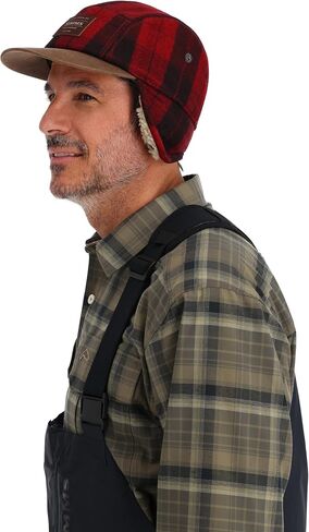 Simms Coldweather Cap - Red Buffalo Plaid - Small/Medium in Kuwait