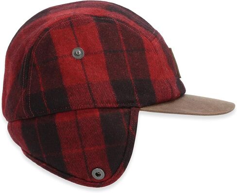 Simms Coldweather Cap - Red Buffalo Plaid - Small/Medium in Kuwait