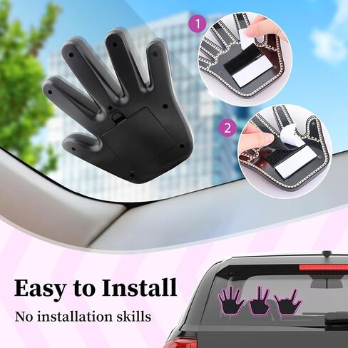 ضوء إصبع السيارة مع جهاز تحكم عن بعد - إصبع مضيء لنافذة السيارة الخلفية، لافتة LED لغضب الطريق مع 4 إيماءات يدوية، إشارة يد للشاحنة in Kuwait