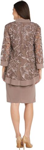 R&M Richards Womens Mesh 2PC Cocktail and Party Dress in Kuwait