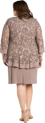 R&M Richards Womens Mesh 2PC Cocktail and Party Dress in Kuwait