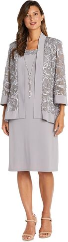 R&M Richards Womens Mesh 2PC Cocktail and Party Dress in Kuwait