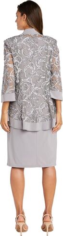R&M Richards Womens Mesh 2PC Cocktail and Party Dress in Kuwait