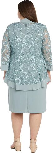 R&M Richards Womens Mesh 2PC Cocktail and Party Dress in Kuwait