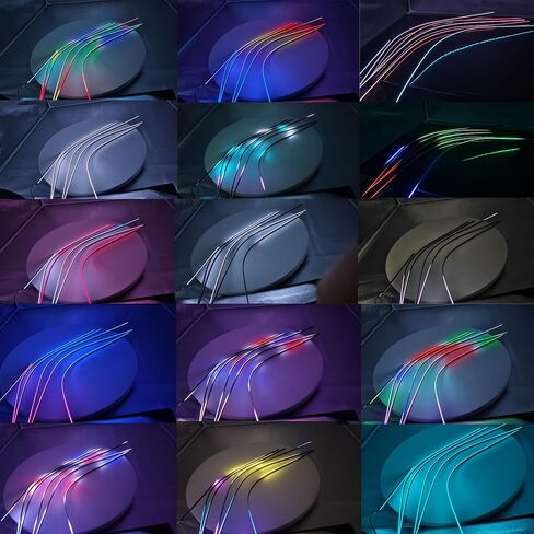 Dreamcolor Acrylic Interior Car LED Strip Light, RGB 18 in 1 Fiber Optic Ambient Lighting Kits, 16 Million Colors Sound Active Function Car Neon Lights with Wireless APP in Saudi Arabia
