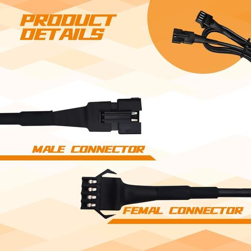 4 قطع سلك تمديد ضوء الصخور، 60 بوصة/150 سم 4 دبوس RGB LED متعدد الألوان لهجة ضوء تمديد كابل سلك مجموعة عالمية لدراجة نارية LED ATV سيارة ضوء متعدد الألوان شريط نيون ضوء الصخور in Kuwait