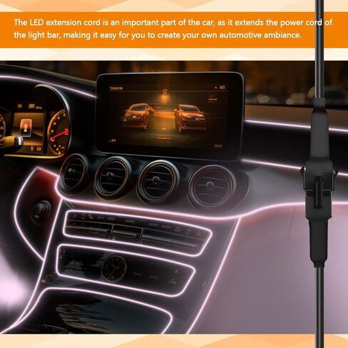 4 قطع سلك تمديد ضوء الصخور، 60 بوصة/150 سم 4 دبوس RGB LED متعدد الألوان لهجة ضوء تمديد كابل سلك مجموعة عالمية لدراجة نارية LED ATV سيارة ضوء متعدد الألوان شريط نيون ضوء الصخور in Kuwait