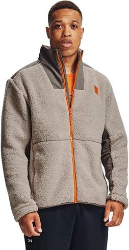 Under Armour Men's UA Legacy Sherpa Full Zip Jacket (Highland Buff / Brown Umber, X-large) (1357474) in Saudi Arabia