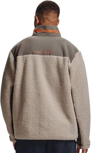 Under Armour Men's UA Legacy Sherpa Full Zip Jacket (Highland Buff / Brown Umber, X-large) (1357474) in Saudi Arabia