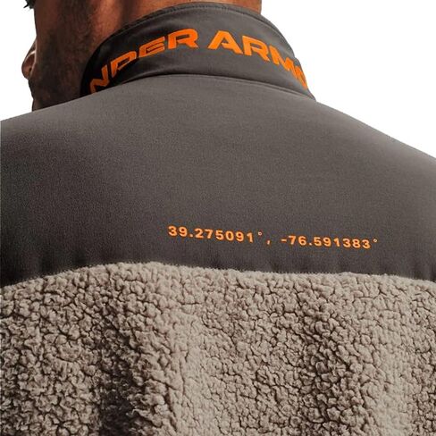 Under Armour Men's UA Legacy Sherpa Full Zip Jacket (Highland Buff / Brown Umber, X-large) (1357474) in Saudi Arabia