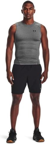 Under Armour Big & Tall Heatgear Armour Comp Sleeveless White/Black 2XT in Kuwait