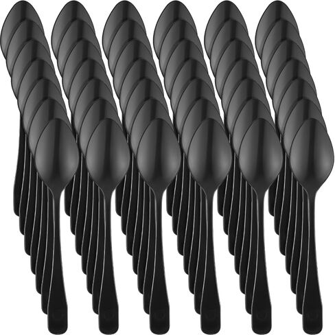 500 Pcs Clear Mini Spoons for Desserts Small Plastic Tasting Spoon Tiny Disposable Spoons Plastic Serving Utensils Bulk for Sample, Ice Cream, Appetizer, 3.7 x 0.8 Inch in Saudi Arabia