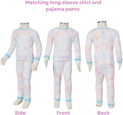 طقم بيجامات ماي ليتل بوني، 4 قطع مزيج وتطابق ملابس نوم للأطفال الصغار والصغار، مقاس 4T وردي in Kuwait