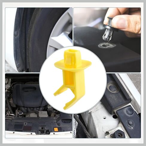 Hood Prop Rod Clip Retainer Fit for Ford Focus Escape - Pack of 1 Yellow Replacement Car Parts in Saudi Arabia