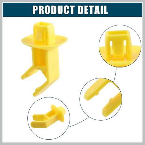 Hood Prop Rod Clip Retainer Fit for Ford Focus Escape - Pack of 1 Yellow Replacement Car Parts in Saudi Arabia