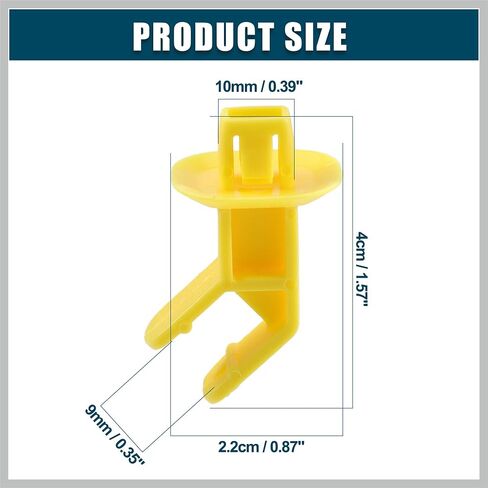 Hood Prop Rod Clip Retainer Fit for Ford Focus Escape - Pack of 1 Yellow Replacement Car Parts in Saudi Arabia