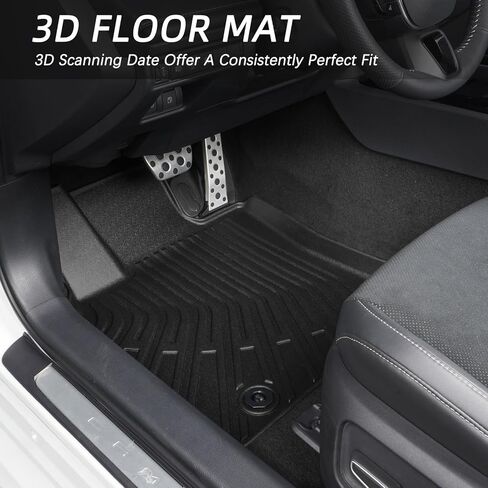 All Weather Car Floor Mats for Toyota Camry 2025 (Include Hybrid), Custom Fit TPE Easy Clean Durable Floor Liners Full Set Car Mats for Toyota Camry 2025 Accessories, Black Automotive Floor Mats in Saudi Arabia