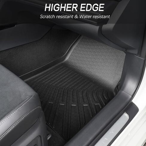 All Weather Car Floor Mats for Toyota Camry 2025 (Include Hybrid), Custom Fit TPE Easy Clean Durable Floor Liners Full Set Car Mats for Toyota Camry 2025 Accessories, Black Automotive Floor Mats in Saudi Arabia