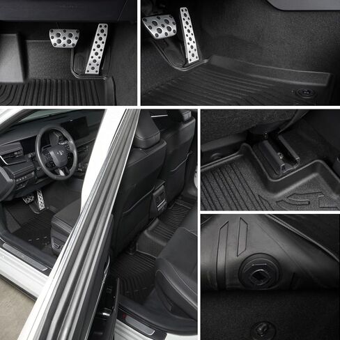 All Weather Car Floor Mats for Toyota Camry 2025 (Include Hybrid), Custom Fit TPE Easy Clean Durable Floor Liners Full Set Car Mats for Toyota Camry 2025 Accessories, Black Automotive Floor Mats in Saudi Arabia