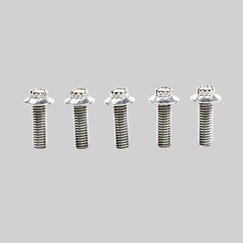 12 Points Stainless Steel Silver 3/8"-16-1.0" Rear Brake Rotors Hardware Mounting Bolts Hardware for Harley Davidson Softail Dyna Touring Sporster (Silver) in Saudi Arabia