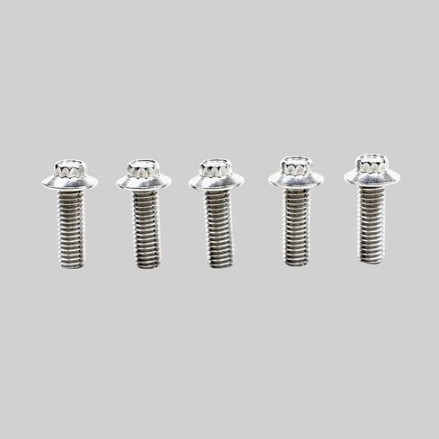 12 Points Stainless Steel Silver 3/8"-16-1.0" Rear Brake Rotors Hardware Mounting Bolts Hardware for Harley Davidson Softail Dyna Touring Sporster (Silver) in Saudi Arabia