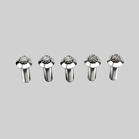 12 Points Stainless Steel Silver 3/8"-16-1.0" Rear Brake Rotors Hardware Mounting Bolts Hardware for Harley Davidson Softail Dyna Touring Sporster (Silver) in Saudi Arabia