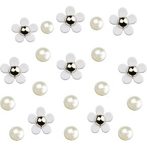 Flower Shoe Charms for Women Pearl Charms Flower Charms for Shoe Decoration