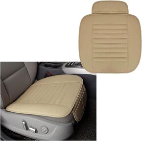 Car Back Seat Cover, Breathable PU Leather Rear Seat Cushion Protector with Storage Bag, Rear Bench Cover Pad Fits for 95% Vehicle, Universal Interior Car Accessories (Black, Rear)