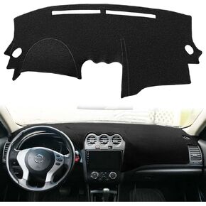 Yiz Dashboard Cover Dash Cover Mat Carpet Pad Custom Fit for Nissan Altima 2007 2008 2009 2010 2011 2012, Altima Sedan Coupe 2007-2012 (Black) Y29