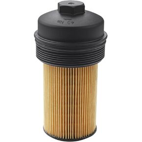 Oil Filter & Oil Filter Cap Compatible With Ford Vehicle E350 E450 2004-2010, F250 F350 F450 F550 Super Duty 2003-2007 6.0L/2008-2010 6.4L, Excursion Replace# 1840754C91 3C3Z-6766-CA 3C3Z6731AA FL2016