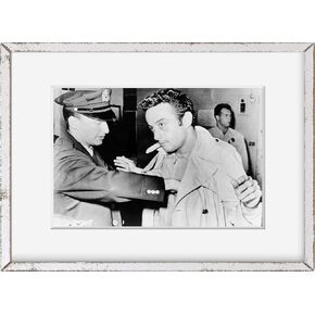 INFINITE PHOTOGRAPHS Photo: Lenny Bruce | Police Station | 1961 | Historic Photo Reproduction | Historic Wall Art