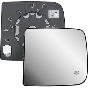 Replacement Driver Left Side Door Towing Mirror Main Big Glass Flat Heated with Back Plate and BLIS for RAM 1500 2500 3500 from 2010 to 2024