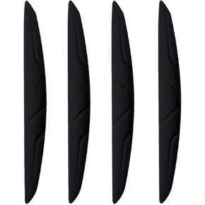 4X White Auto Door Edge Anti-Collision Strips Silica Gel Protector Fit for Most Car Door Rear View Mirror Exterior Door Handles Bumper Protection