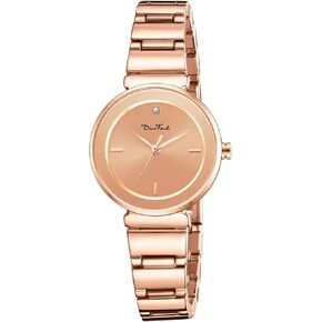 Diaofendi Small Gold Watches for Women Vintage Ladies Quartz Wrist Watches Stainless Steel Band Womens Gold Watch Luxury Bracelet Tools Included