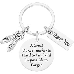Kivosliviz Dance Teacher Gift Keychain for Women Man Dance Jewelry for Best Dance Instructors Dance Teacher Keychain