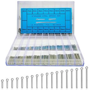 360Pcs 6-23mm Watch Link Pins, Assortment Stainless Steel Watch Band Link Cotter Pins is Must-Have for Any Watchmaker or DIY Enthusiast