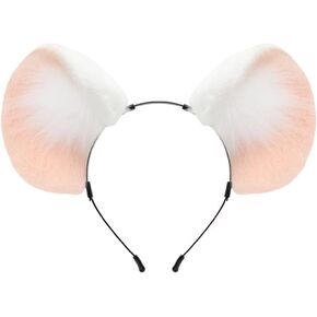 Children’s Squirrel Tail Costume Prop Plush Fox Tail Set Fox Ears Headband Grass Yellow Fall 2024 Anime Cosplay, Type 1 (One Size)