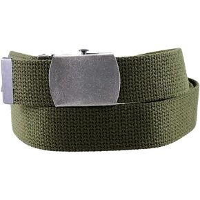 Thomas Bates Cargo Cotton Military Cut to Fit Web Belt with Removable Nickel Buckle