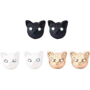 Cat Stud Earrings Cubic Zirconia Earrings for Women