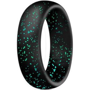 Jude Jewelers 6mm Width Medical Grade Silicone Material Dome Style Wedding Band Ring