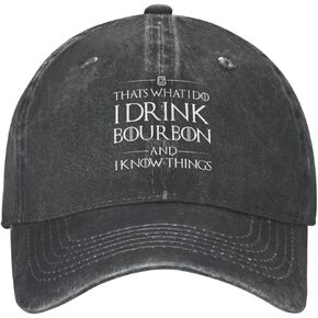 That's What I Do I Drink Bourbon and I Know Things Hat Men Baseball Hat Trendy Caps