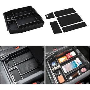 1797 Center Console Organizer fit for Ford F150 F-150 Accessories 2021 2022 2023 2024 2025 Raptor Interior Armrest Box Storage Tray Black in Kuwait