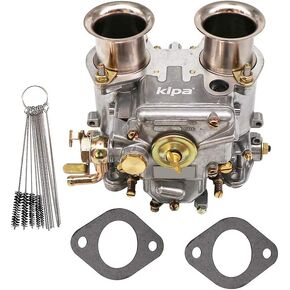 KIPA Carburetor Replace for 40 DCOE 40mm Twin Choke Carb Part Number 19550.174 Fit 1975-1992 VW water cooled 8V Engines