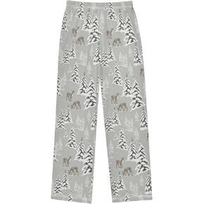 Pfrewn Boys Pajama Pants American Football Ball Lounge Pants Super Soft Pajama Bottoms with Pockets, L