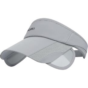 Unisex Open Top Sun Hat Golf Sun Visor Cap Hats Retractable Wide Brim UV Protection Adjustable Baseball Cap for Women Men