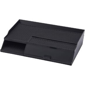 Blueshyhall Glove Box Dividers Organizer Non-Slip, Car Interior Storage Interval Box Compatible for Model 3