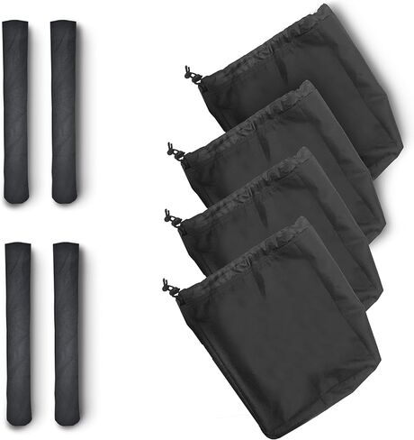 EcoNour Windshield Snow Cover for Ice and Snow with Wiper Blade Cover (8-Pack) | Heavy-Duty 600D Oxford Fabric for Winter Weather | Fits Most Cars, SUVs, Vans, and Trucks in Saudi Arabia